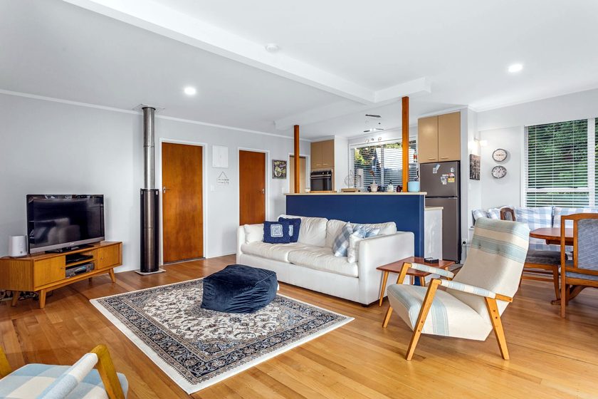 Bright open-plan living and kitchen